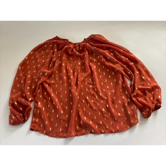 Collective Concepts Shirt Women Sheer Size Medium‎ Blouse - Picture 7 of 8